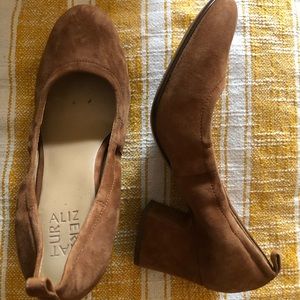 Naturalizer suede block heels